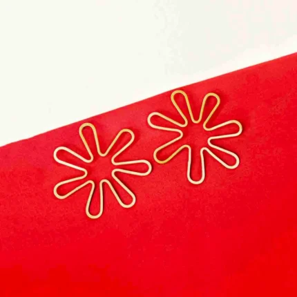 Brass Floral Wired Drop Earrings