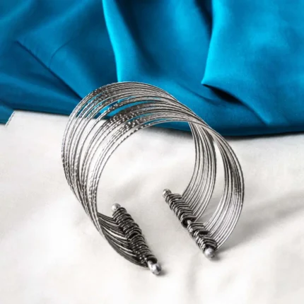 Silver Layered Open Cuff