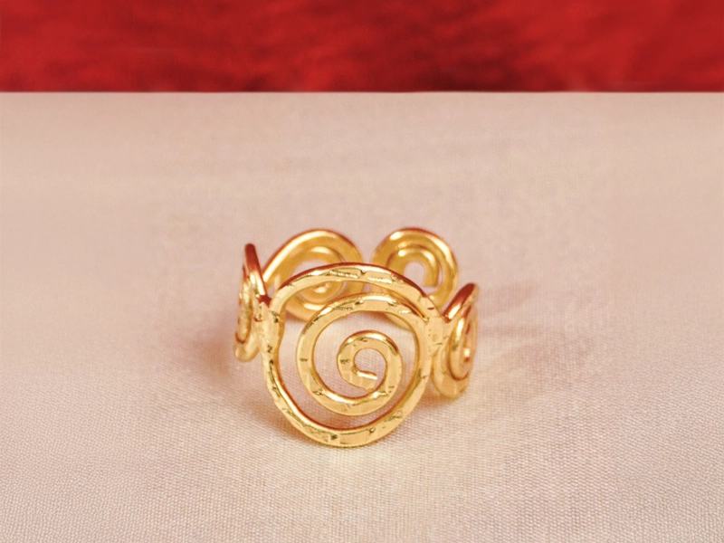 Brass Swirl Ring