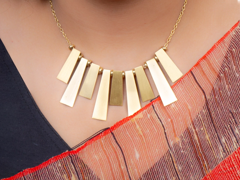 Brass Statement Necklace