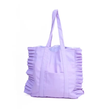 Lavender Frill Tote Bag