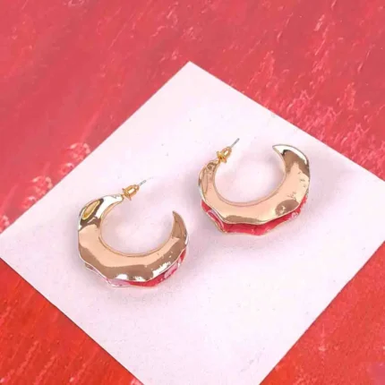 Art Deco fan earrings with central crystal, featuring a long drop of alternating pearls and polished gold beads.